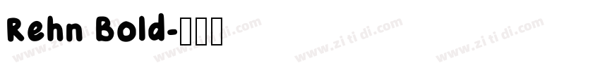 Rehn Bold字体转换